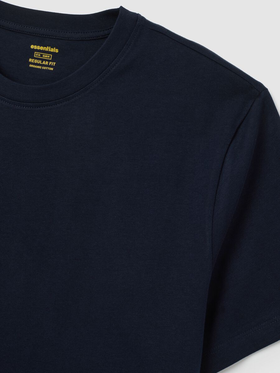 T-shirt in puro cotone nero regular fit_1