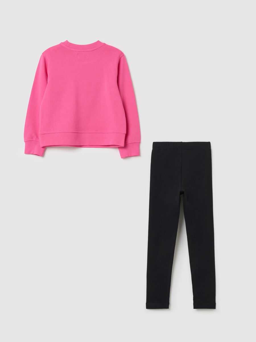 Cotton jogging set with unicorn print_1