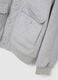 Grey padded jacket regular fit with zip and buttons_1