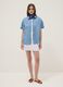 Sky blue pure lyocell shirt_1