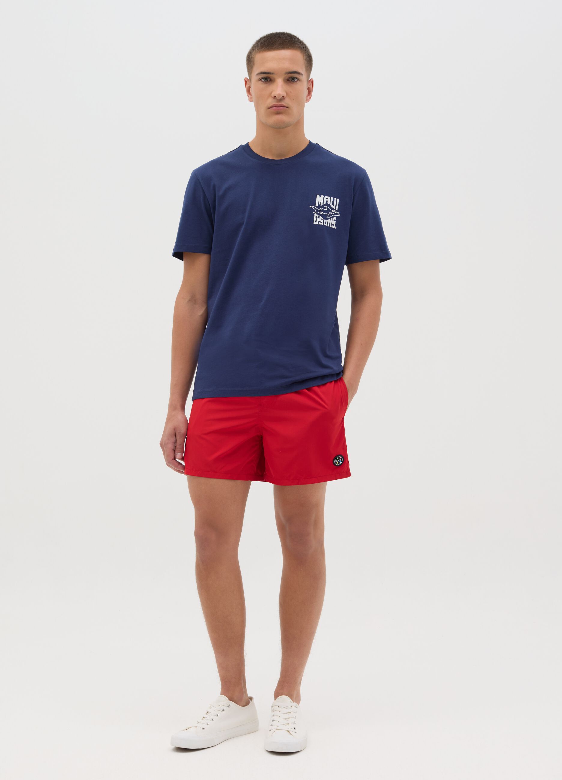 Maui Red Swim Shorts