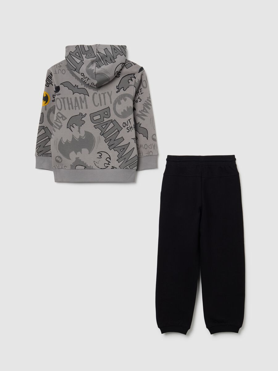 Grey cotton blend children's tracksuit regular fit with print_1