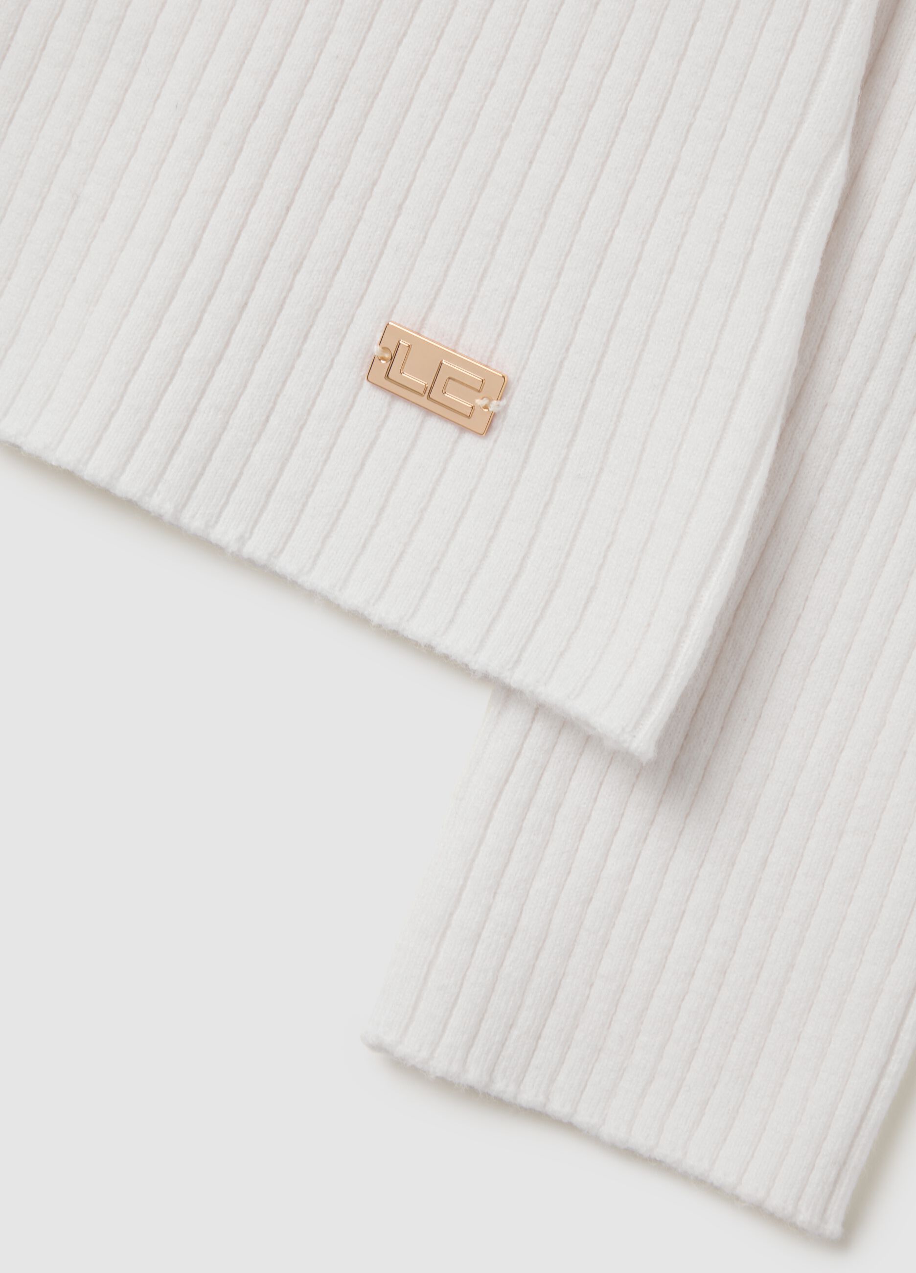 White Fitted Sweater