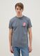 Grey regular fit pure cotton T-shirt with Rolling Stones print_2