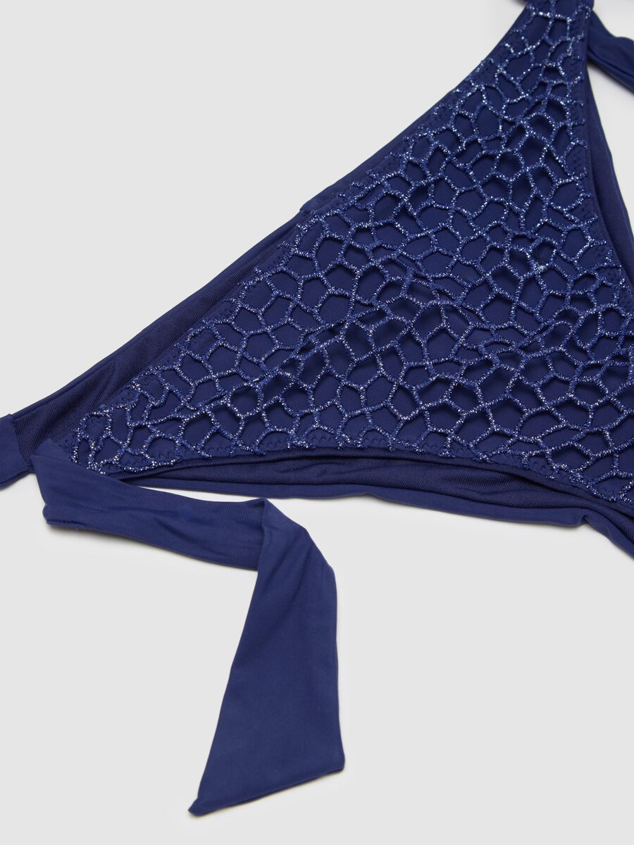 Women's blue stretch bikini briefs_6