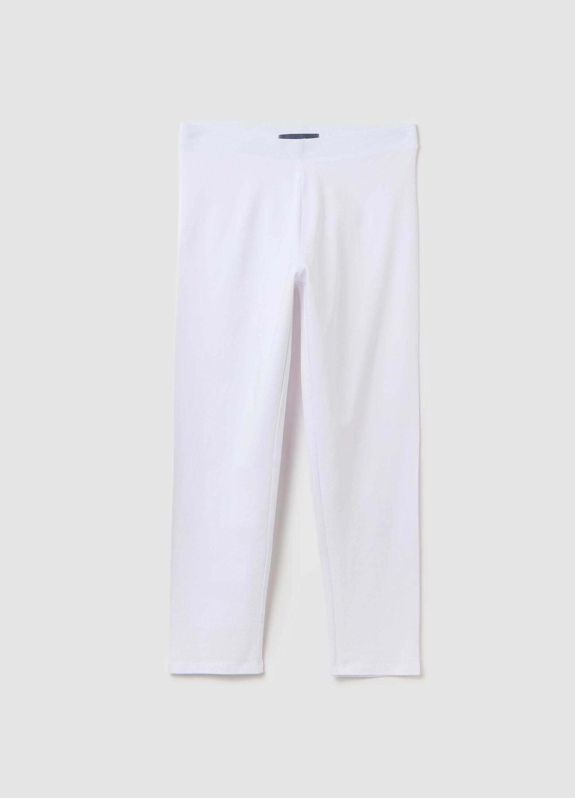 Leggings da donna  bianco regular fit