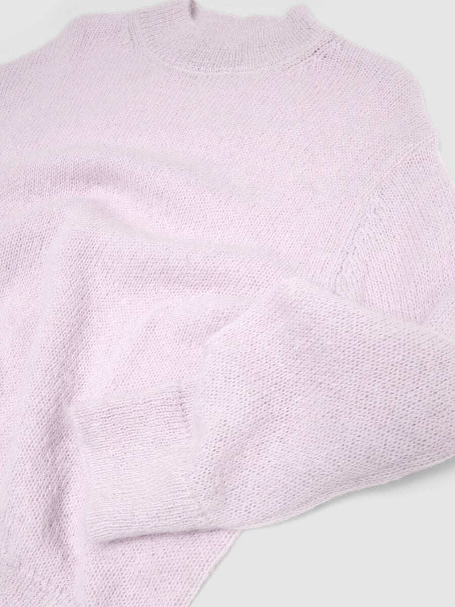 Mohair Crew Neck Light Pink_7