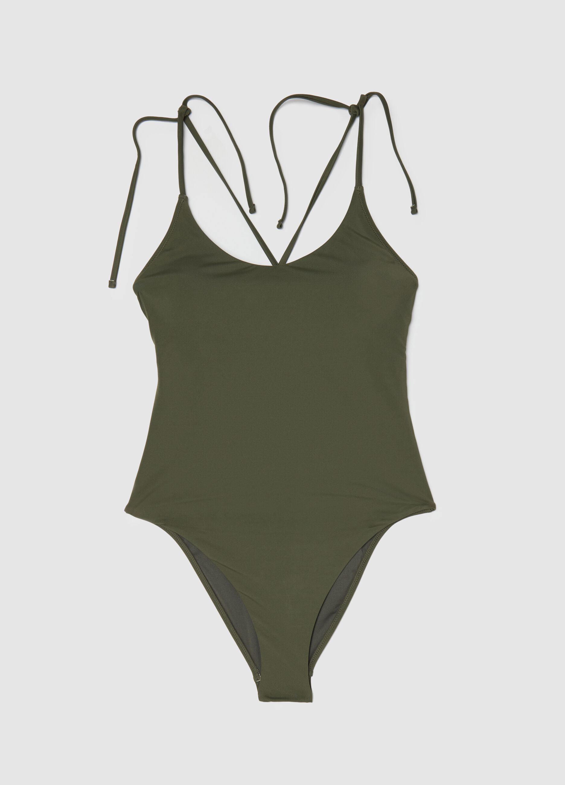 Costume da bagno intero verde militare