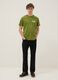 Green pure cotton regular fit T-shirt with print_1