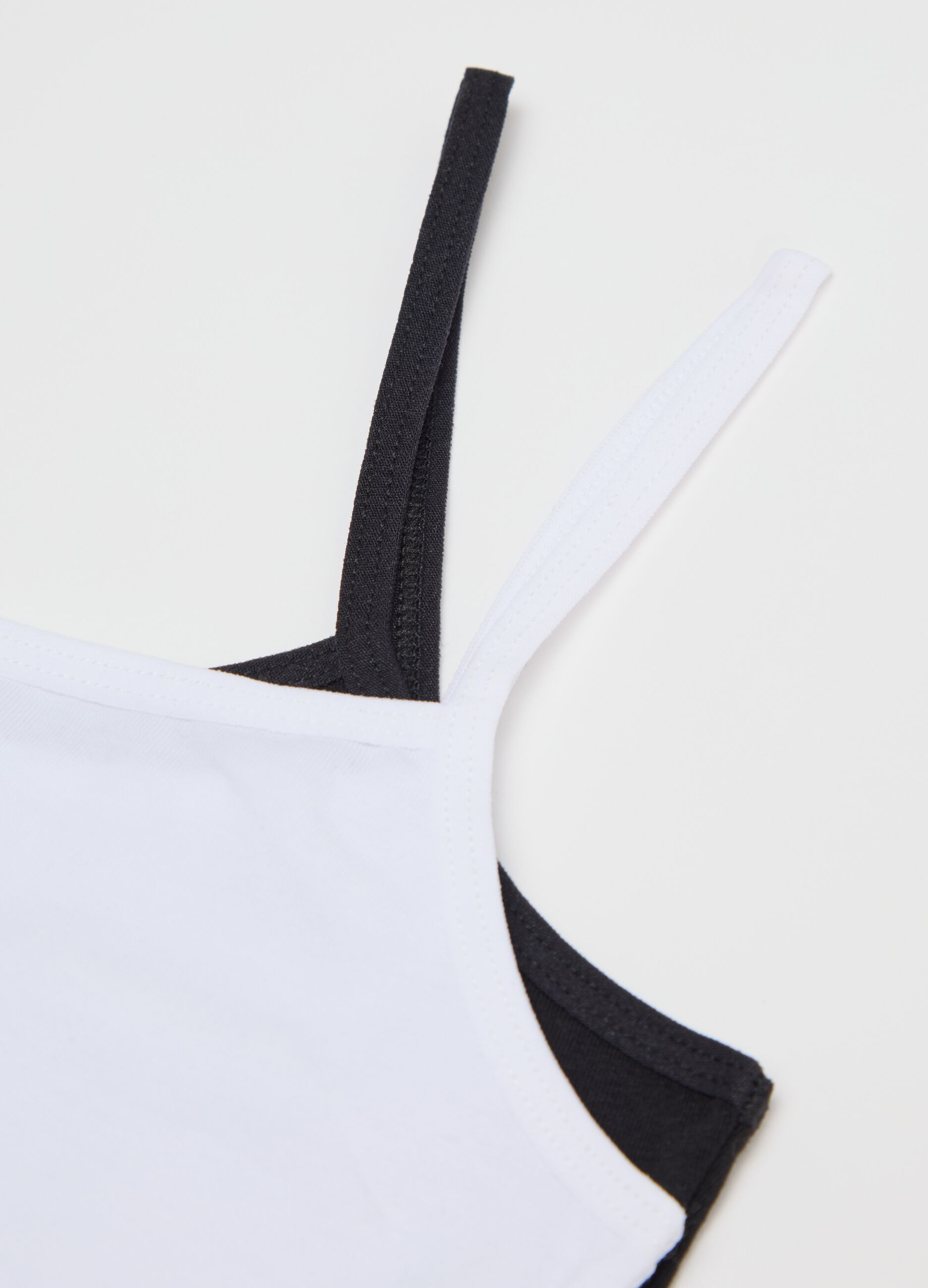 Two-pack stretch cotton under tops