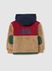 Multicolour children's sherpa sweatshirt full zip regular fit with prints_1