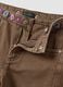 Brown pure cotton embroidered balloon-fit jeans_1