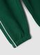 Pantaloni jogger verdi in puro cotone organico con coulisse per bimbo_2