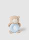 Blue velour baby rattle_0