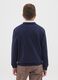 Boys' blue pure cotton sweatshirt regular fit_1