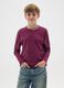 Boys' regular fit pure cotton red jumper_0