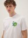 White Paul Frank print T-shirt in pure cotton, regular fit_2