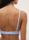 Blue triangle bra with lace detail_2