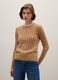 Beige pure cotton sweater, regular fit_1