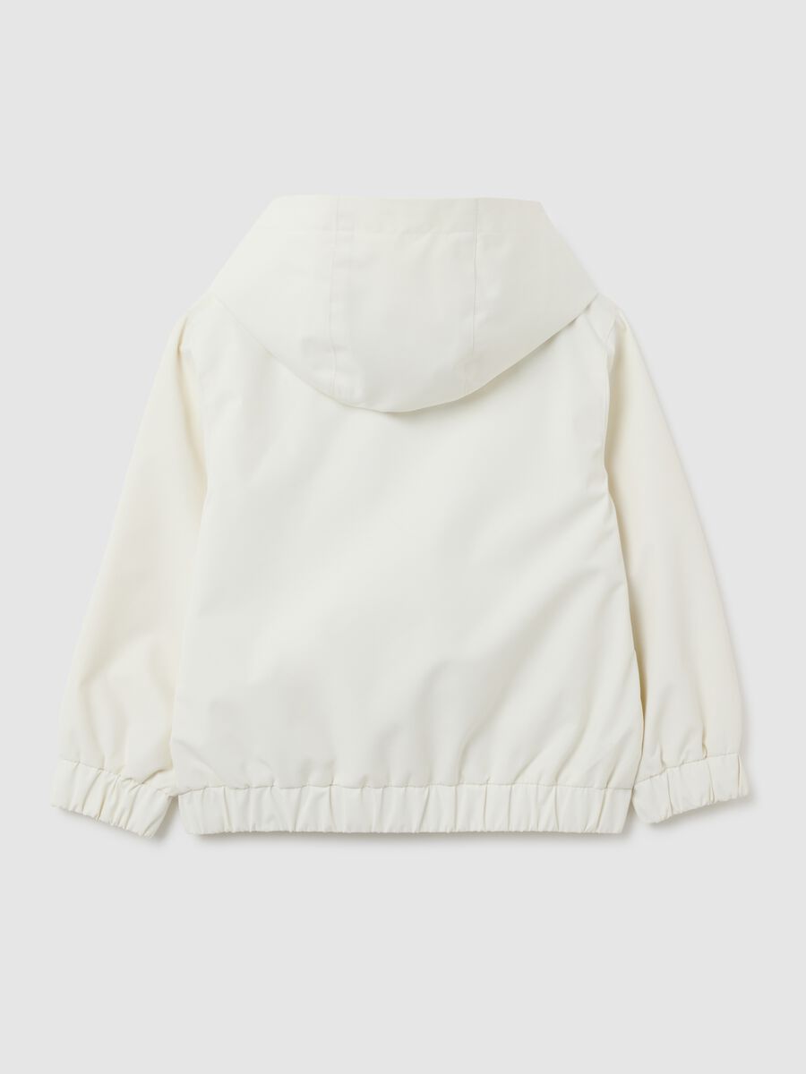 Girls' regular fit white jacket_1