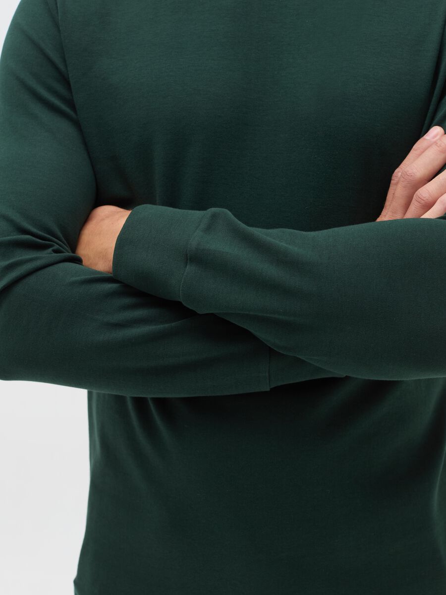 T-shirt a maniche lunghe in cotone interlock_3