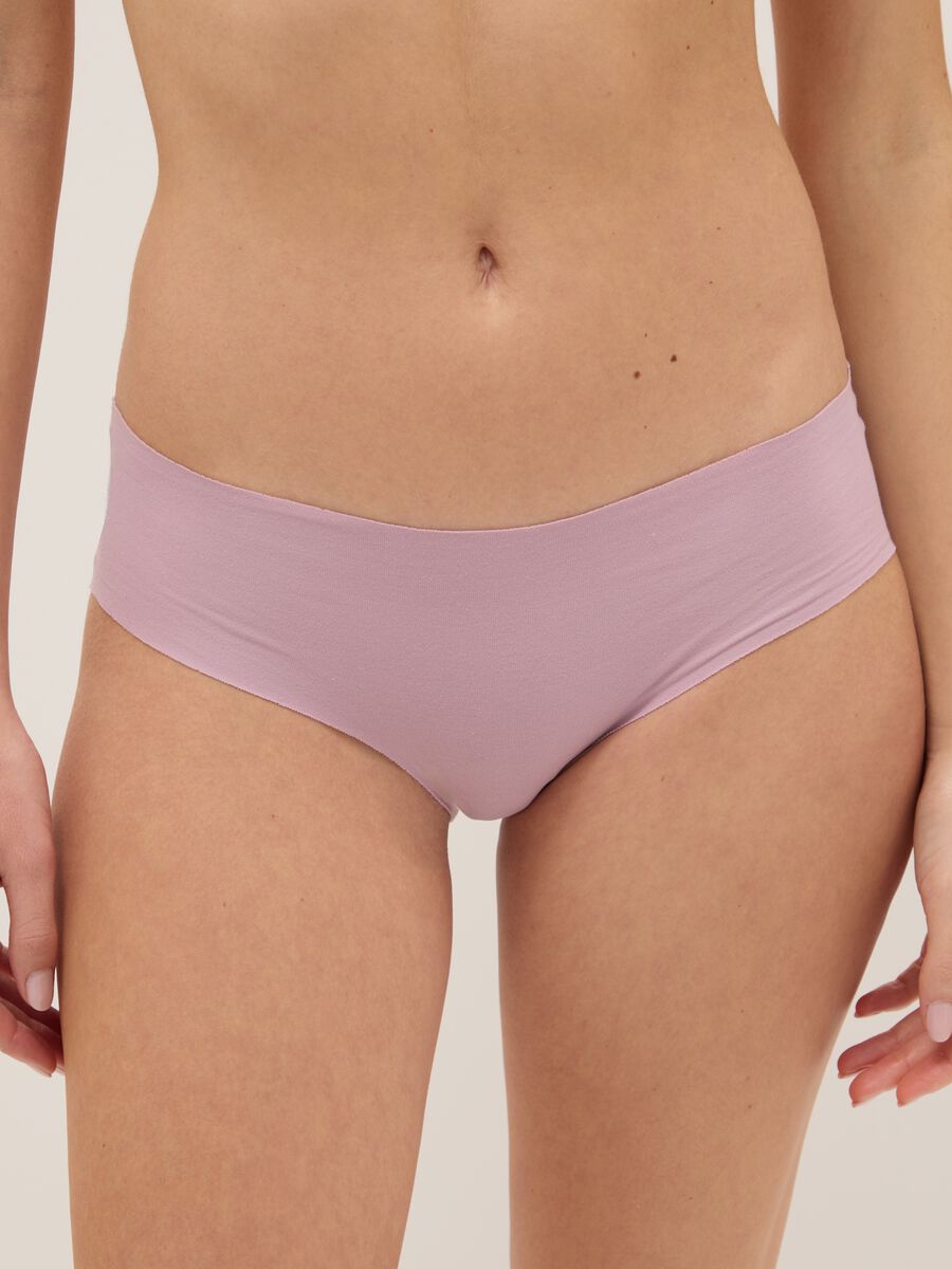 Pink Cotton-Stretch Regular Fit Brief_1