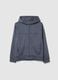 Boys' blue hoodie in pure cotton regular fit_3
