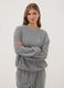 Pigiama grigio in jersey di viscosa elasticizzata regular fit_1