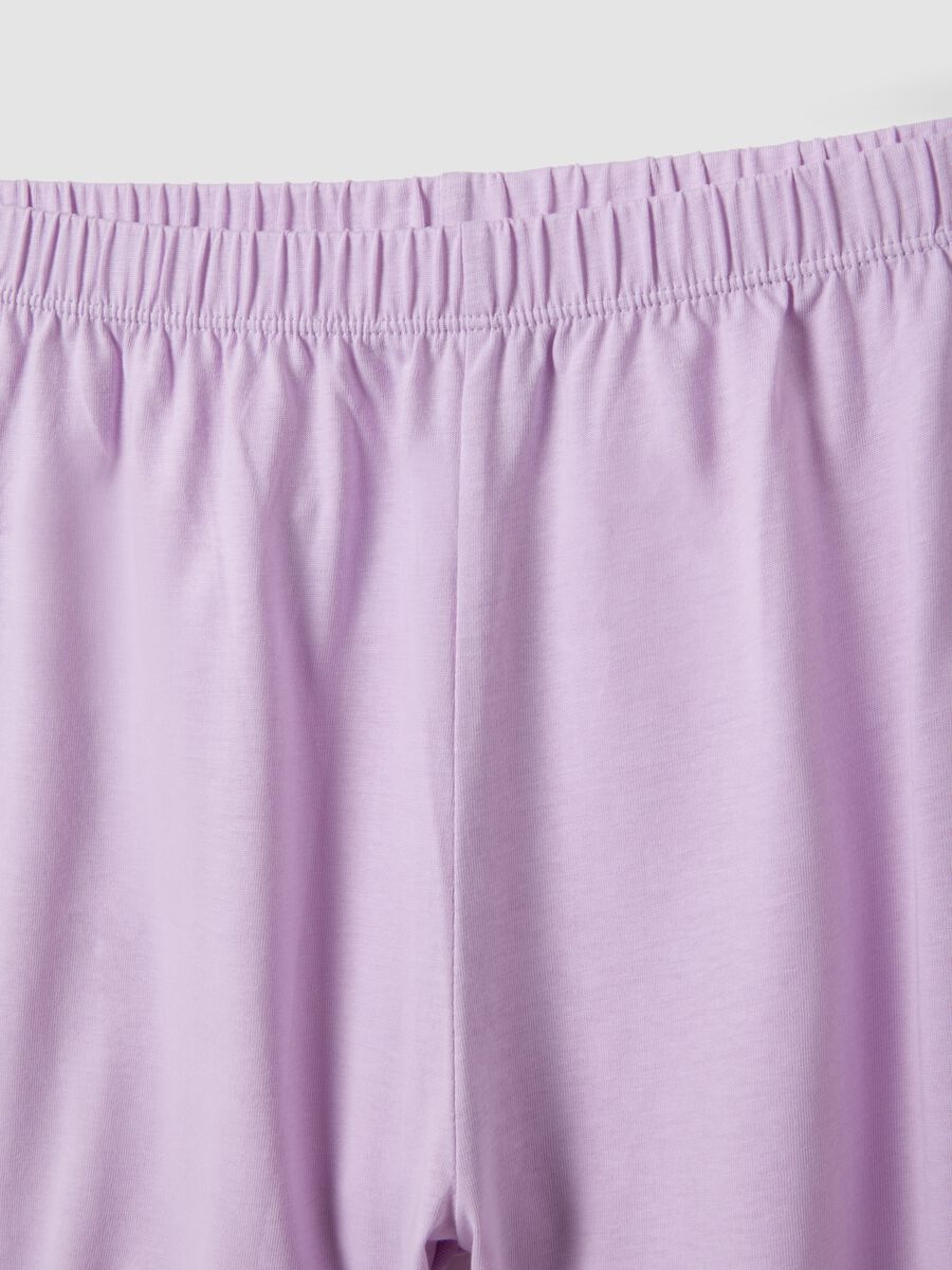 Pigiama in puro cotone multicolor da ragazza regular fit con stampe_3