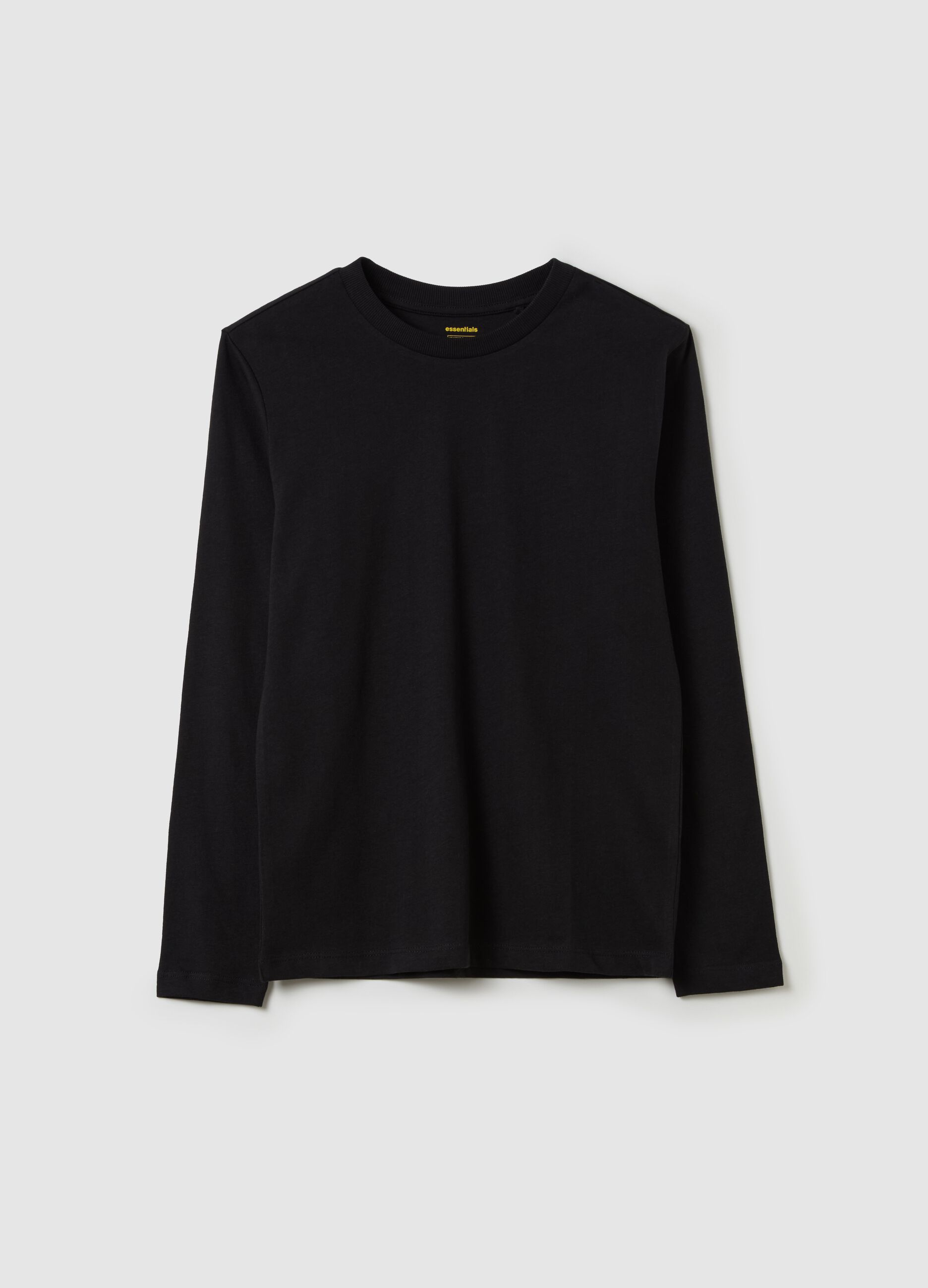 Long-sleeved T-shirt in organic cotton