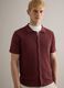 Regular fit red pure cotton polo with buttons_1