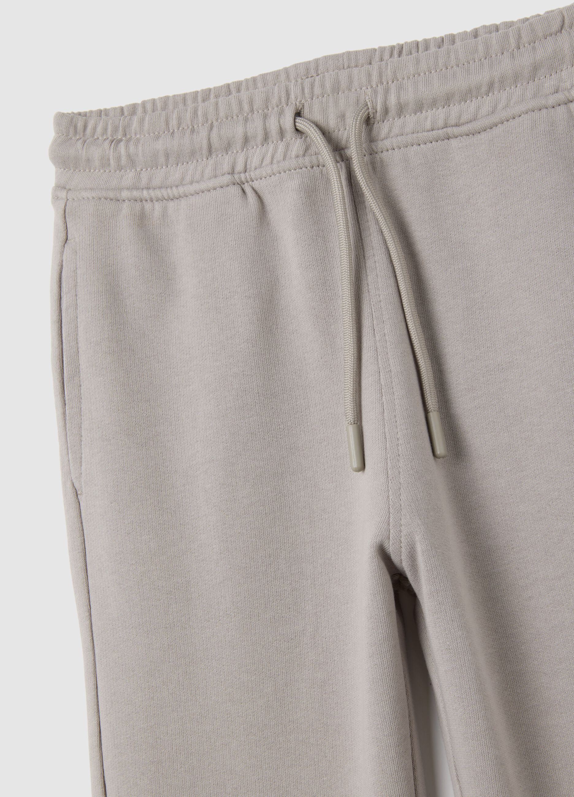 Children's grey cotton jogger trousers regular fit