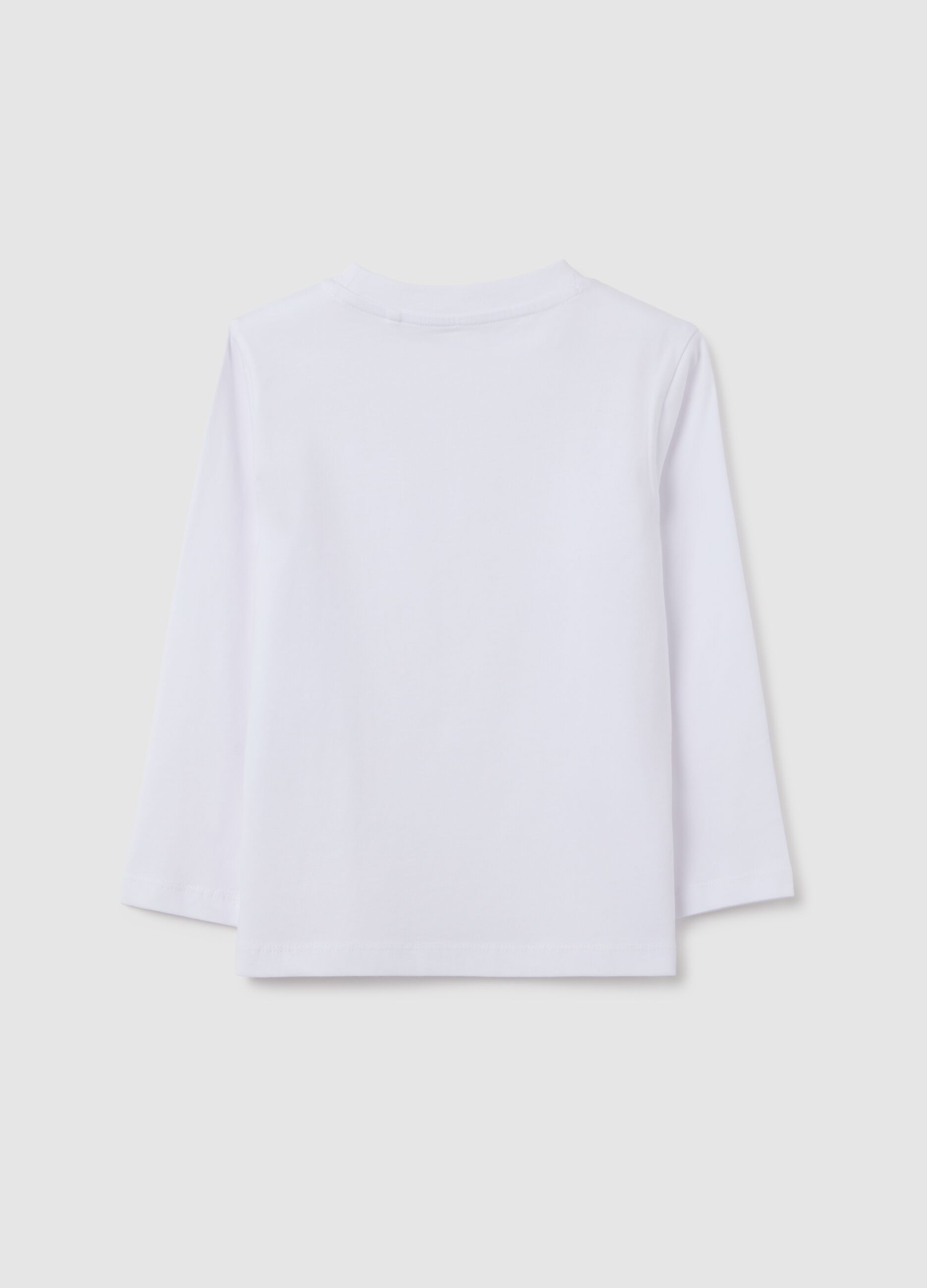 White pure cotton children's regular fit shirt