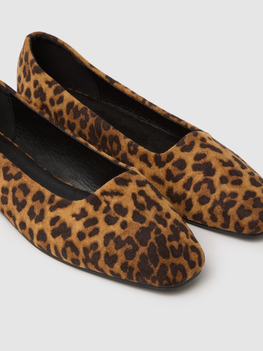 Ballerine in tessuto multicolor leopardate_2
