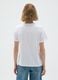 White pure cotton regular fit T-shirt with print_2