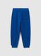 Children's blue jogger trousers in pure cotton regular fit_1