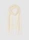 White scarf with fringes_0