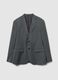 Grey business blazer in stretch fabric_4