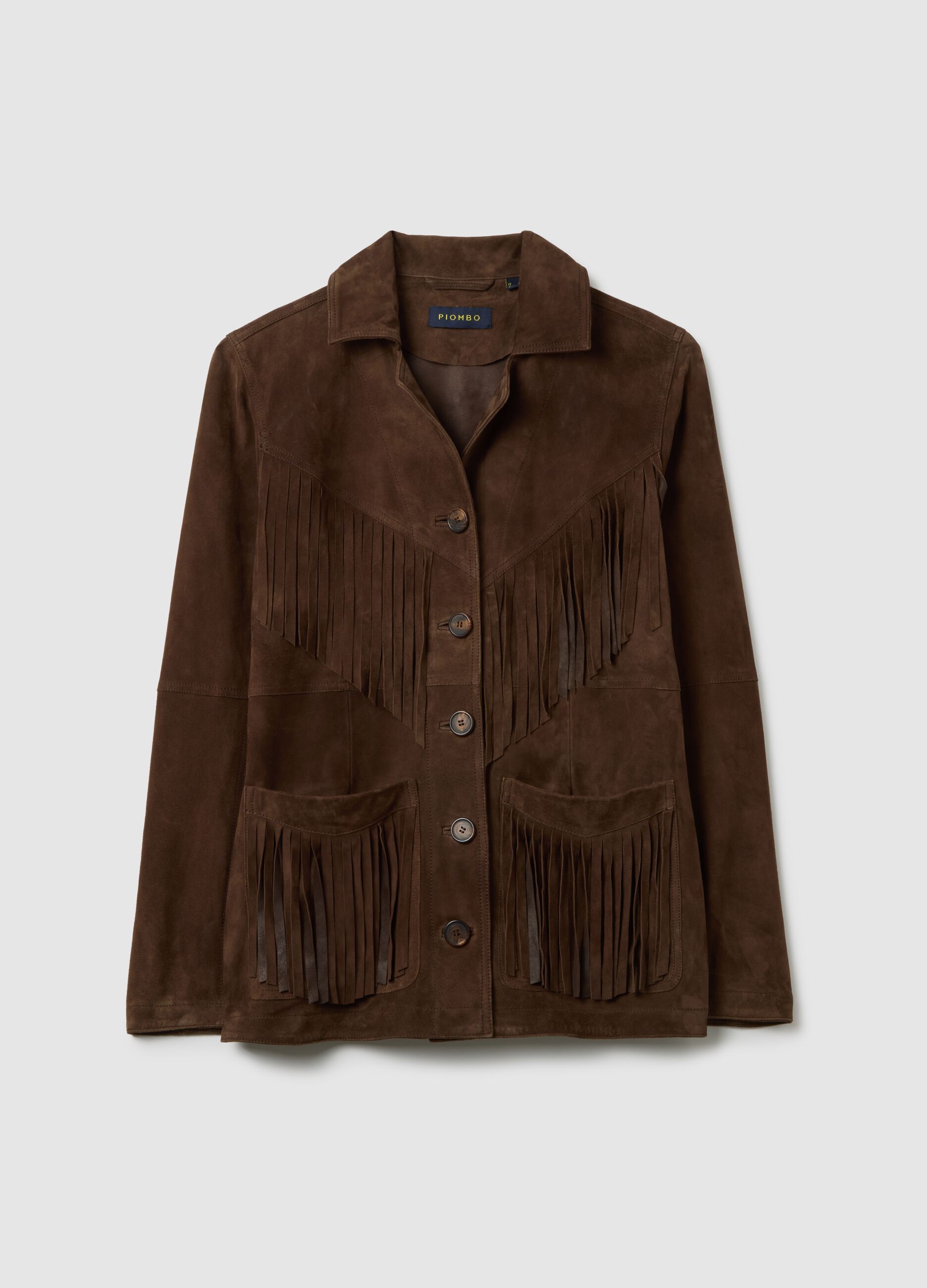 Genuine Leather Saharan Jacket with Fringes