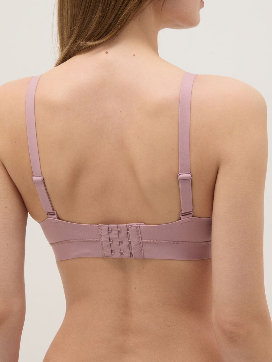 Pink Lace Bra with Removable Padding_2