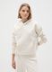 White regular fit cotton blend sweatshirt_1