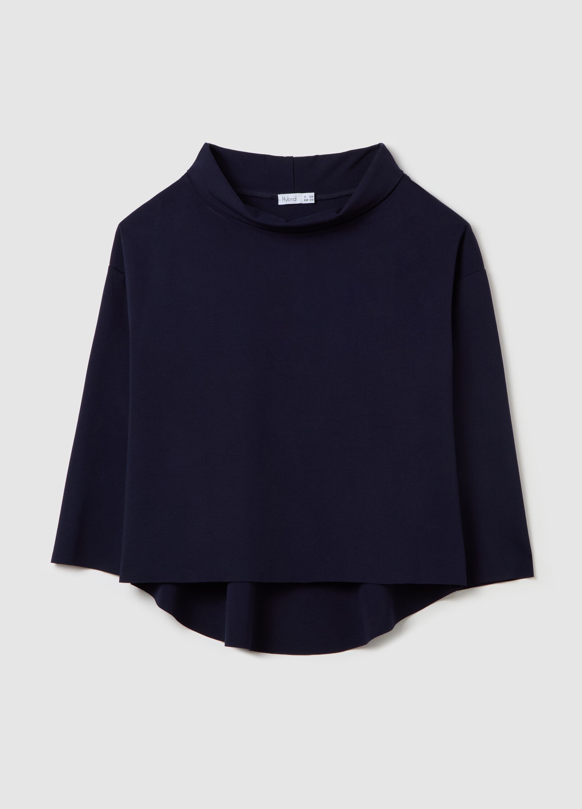 Blouse with cowl neck