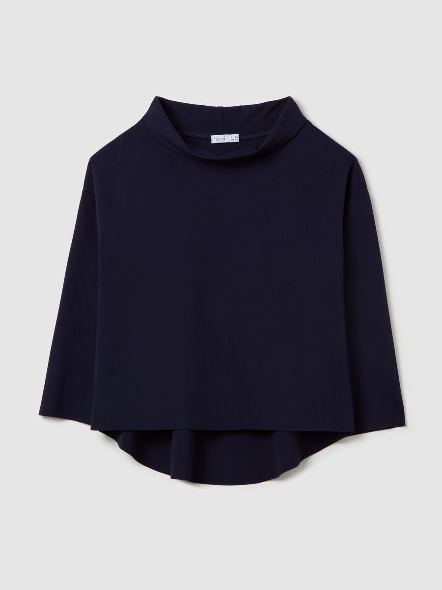 Blouse with cowl neck_4
