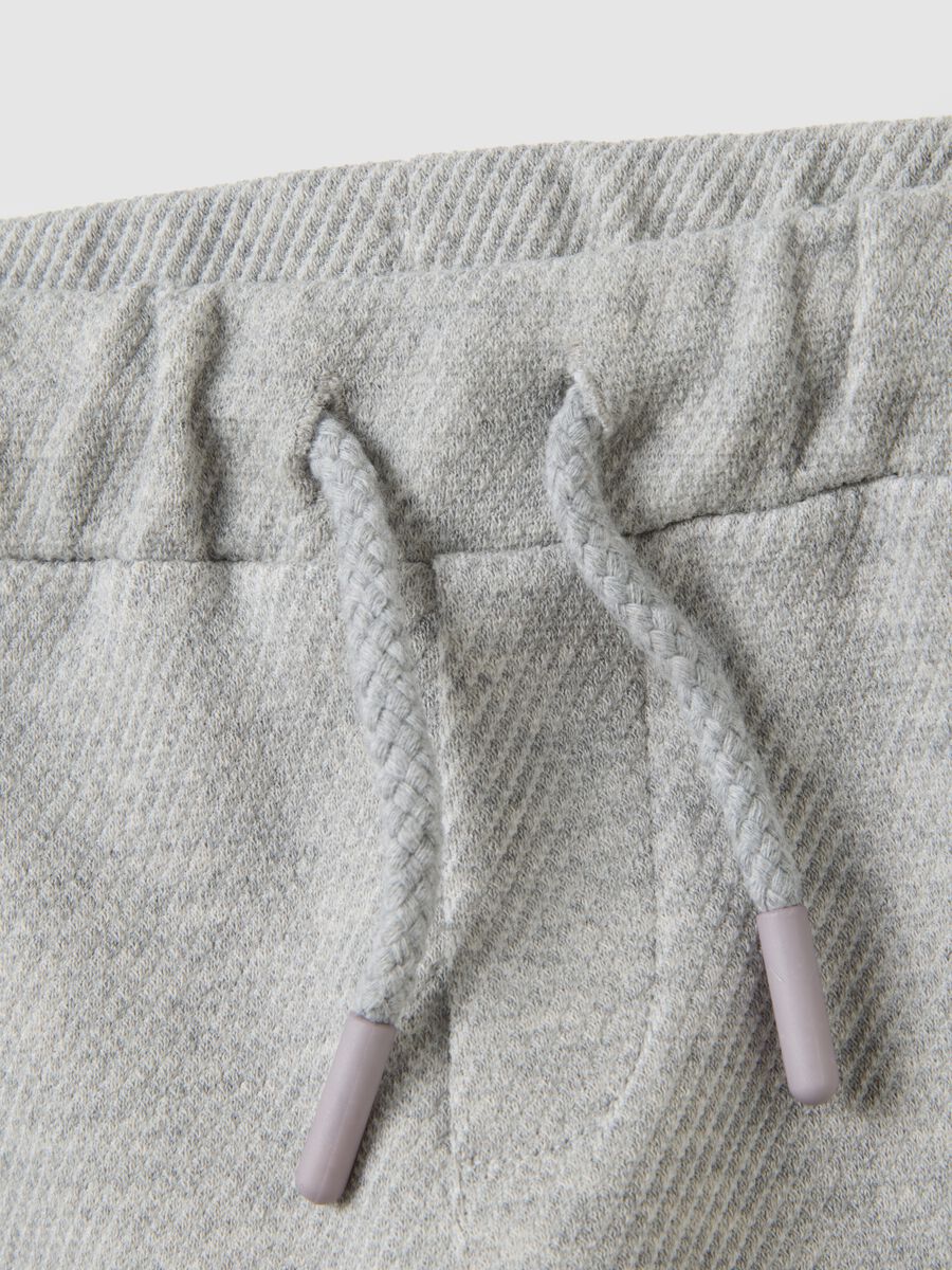 Baby Trousers in Stretch Grey Cotton_3