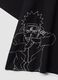 Black 100% Cotton Naruto Print T-Shirt_6