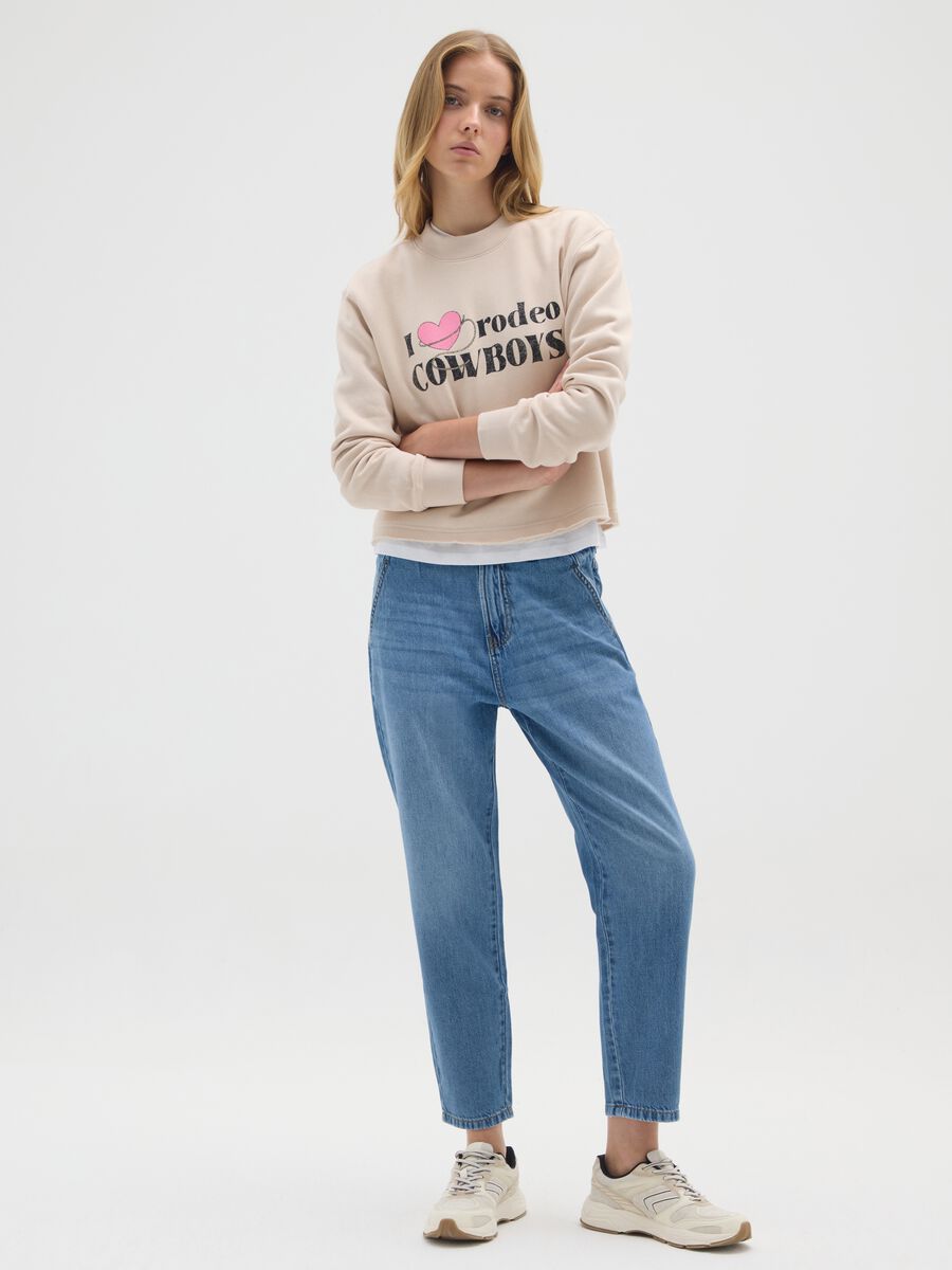 Felpa in misto cotone multicolor regular fit_1