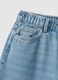 Jeans in pure blue denim cotton wide leg_5