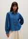 Denim Shirt with Classic Collar_0