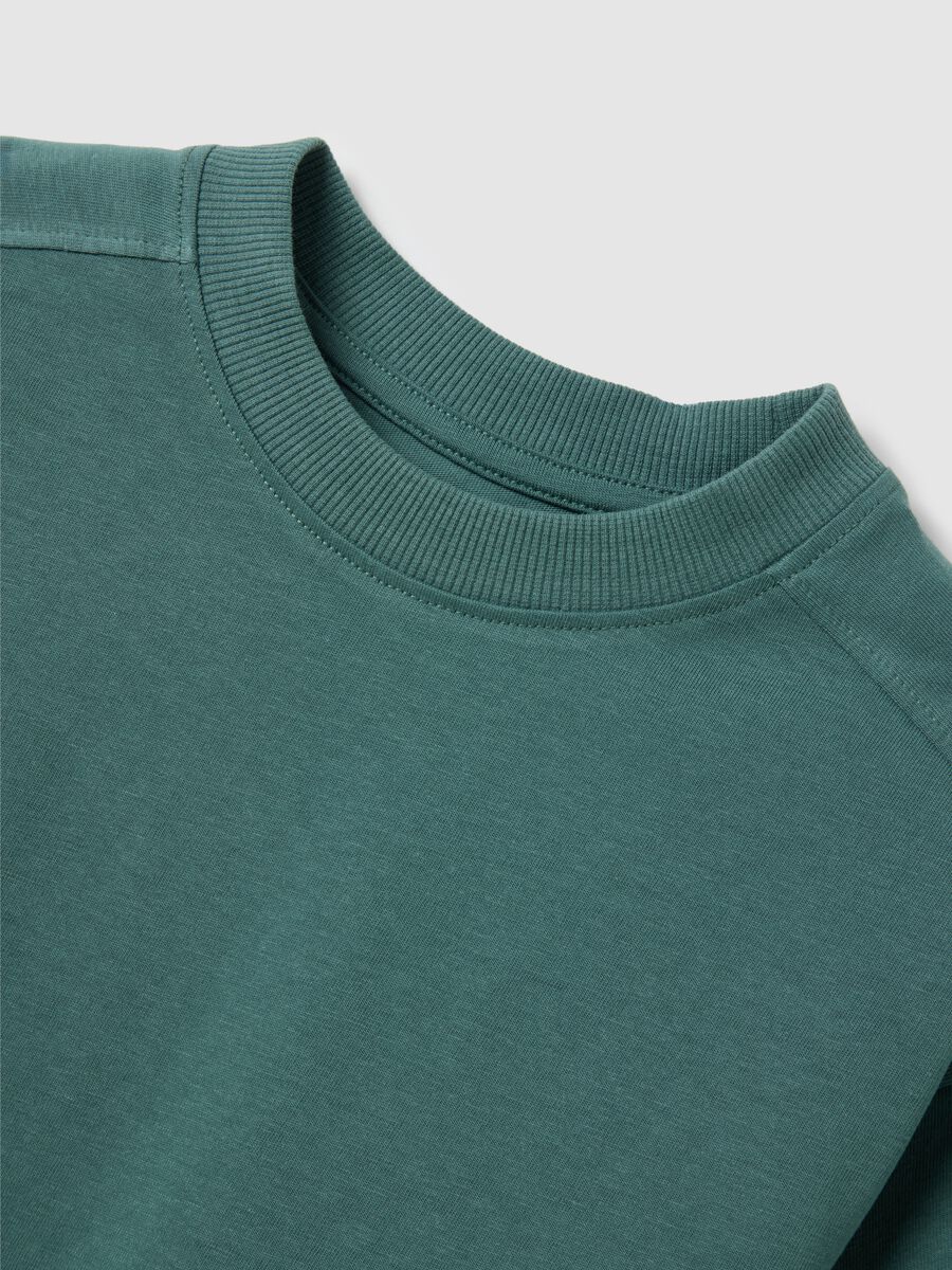 Green T-shirt in pure cotton OVS Kids_3