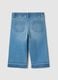 Girl's regular fit blue cotton blend trousers_1